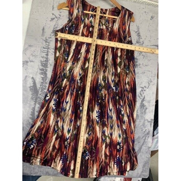 Ronni Nicole Summer Sleeveless Artsy Dress Size 14 Aztec Cottage Hippie 90’s - Picture 2 of 8